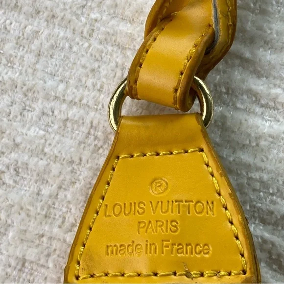 Vintage Louis Vuitton Yellow Epi Leather Pochette Clutch Bag - Picture 12 of 15